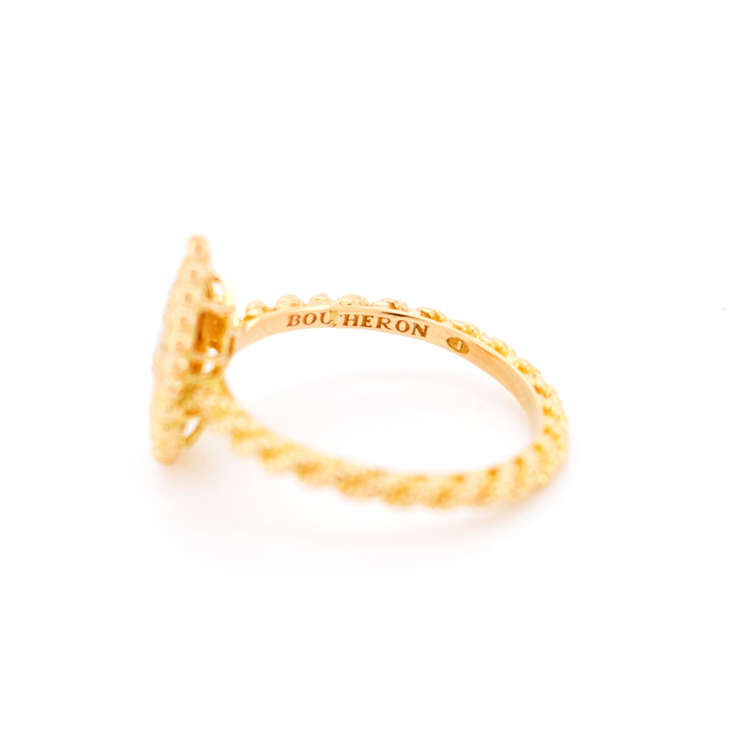 bague boucheron serpent bohème modèle xs or 18 carats et diamants, signature