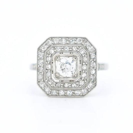 bague de fiançailles art déco diamants 5