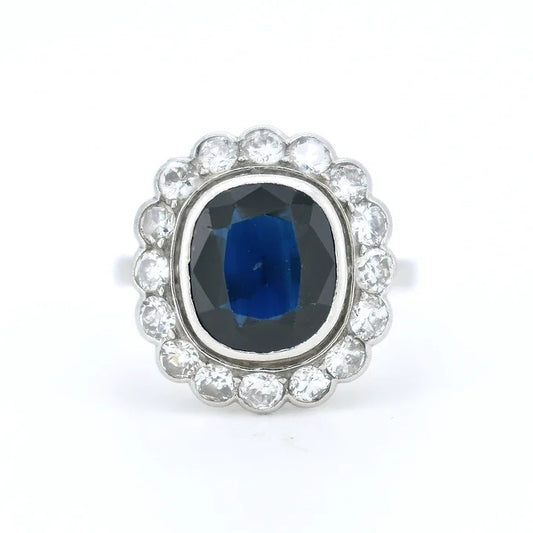 bague lady diana saphir diamants