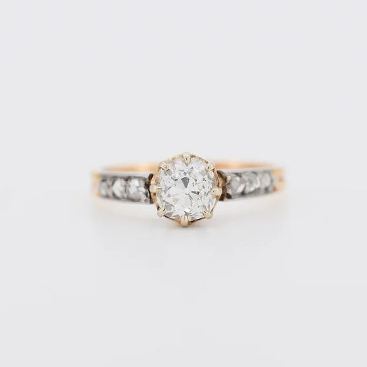 bague solitaire or diamants